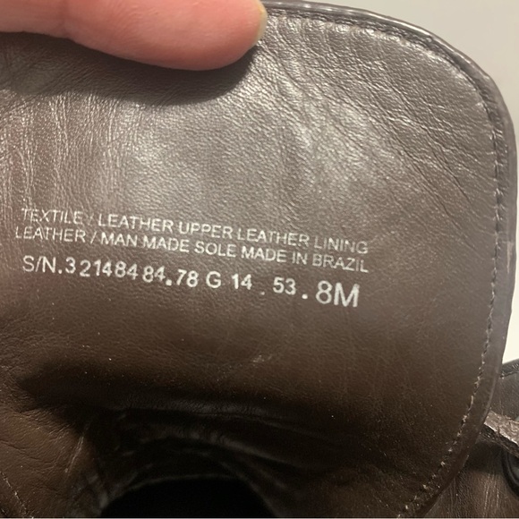 Tory Burch Suede 8 M Broome Lace Up Combat Boots - Picture 3 of 11